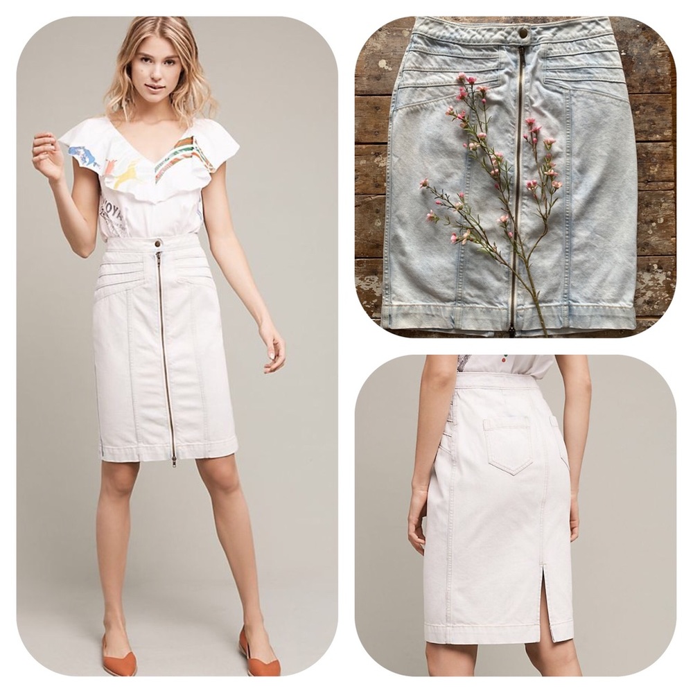 Anthropologie Pilcro & The Letterpress Denim Skirt